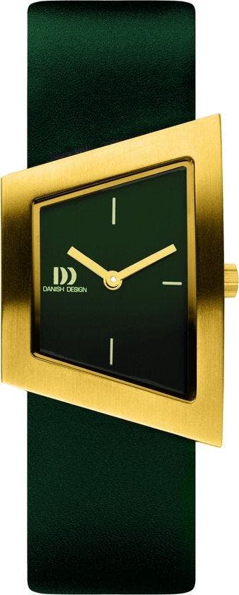 Horloge DANISH DESIGN SQUEEZY GOLD GREEN IV32Q1207 (Mode), Verzenden, Nieuw