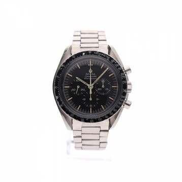 Omega Speedmaster Professional Moonwatch DON Bezel 145...., Ophalen of Verzenden, Gebruikt, Leer, Overige merken