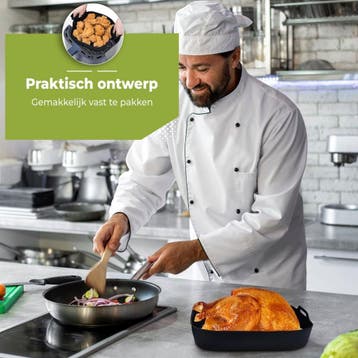 HI NATURE™ Airfryer accessoires - Airfryer siliconen bakje, Ophalen of Verzenden, Zo goed als nieuw, Hi Nature