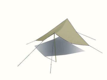 Eurotrail Tarp Turner 300 X 300 poyester, Nieuw