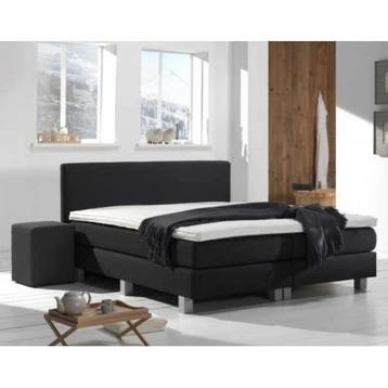 Boxspring Borger - complete 2 persoons bed, Huis en Inrichting, Ophalen of Verzenden, Nieuw, Tweepersoons, Zwart