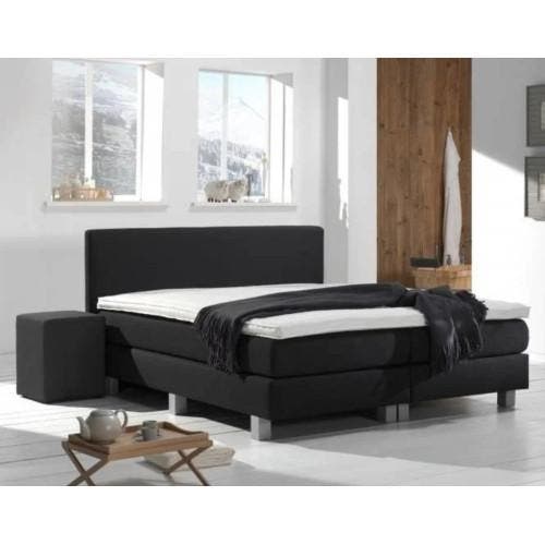 Boxspring Borger - complete 2 persoons bed, Huis en Inrichting, Slaapkamer | Boxsprings, Zwart, Nieuw, Tweepersoons, Ophalen of Verzenden