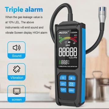 Professionele Gasdetector - Methaan, LPG & Combustibele Gass, Verzenden, Nieuw
