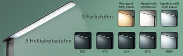 LED Bureaulamp Cataleya Zwart (Kantoor inrichting), Verzenden, Nieuw in verpakking