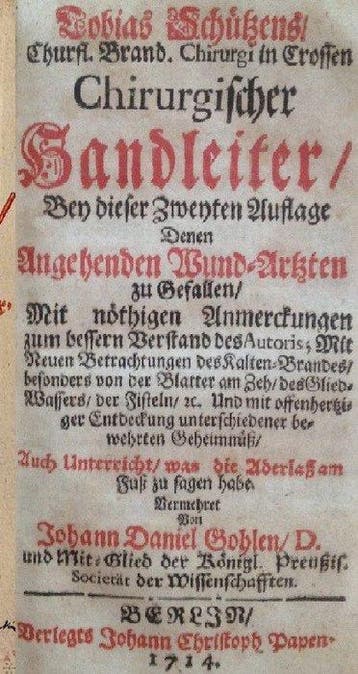 Weissbach & Schütze - Warhaffte und gründliche Cur &