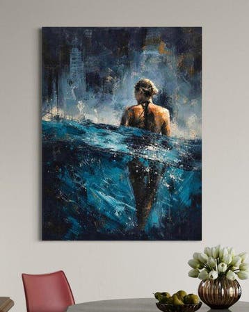 Karam Singh - Submergence I, Antiek en Kunst