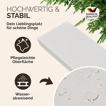Wandplank Zwevend Mat Wit MDF 70x23x3,8cm (Deco artikelen), Verzenden, Nieuw