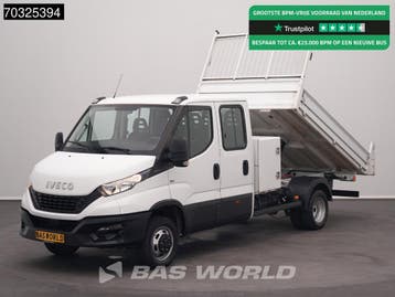 Iveco Daily 35C16 3.0L Kipper met Kist Dubbel Cabine Dubbell, Stof, Gebruikt, Euro 6, Iveco