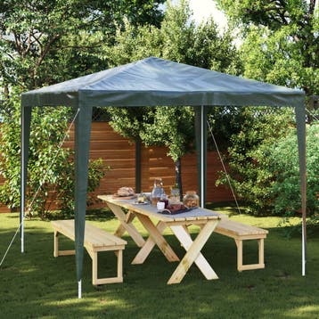vidaXL Partytent professioneel 90 g/m² 2,5x2,5 m groen, Verzenden, Nieuw, Partytent