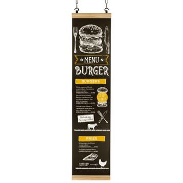 Krijtbord Hook Eiken Industrial 28x140cm, Nieuw in verpakking