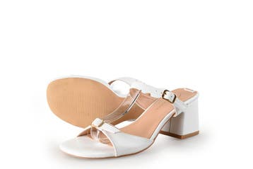 Joyceline Sleehakken in maat 37 Wit, Kleding | Dames, Verzenden, Wit, Zo goed als nieuw, Schoenen met hoge hakken