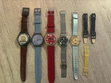 Lot van 5 Swatch Horloges + Bandjes. - Unknown - Unisex -
