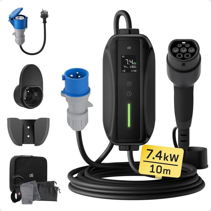 Elektrische Auto Lader 32A | 30% Korting, Auto diversen, Laadpalen, Laadkabel, Nieuw, Ophalen of Verzenden