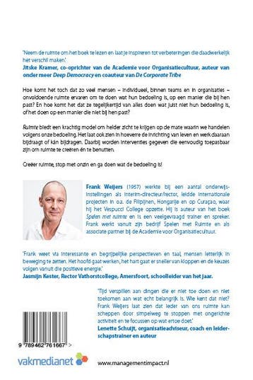 Ruimte 9789462761667 Frank Weijers, Verzenden, Zo goed als nieuw, Frank Weijers