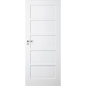 Skantrae binnendeur SKS 1218 83x231,5 (Wit, Paneeldeur), 80 tot 100 cm, 215 cm of meer, Binnendeur, Nieuw