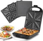 Tosti apparaat - Tosti ijzer - Contactgrill - Wafelijzer - 1, Verzenden, Zo goed als nieuw