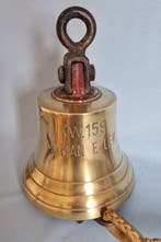 Scheepsbel - KW 159 Marian Ellen - Brons - Met allemansend, Antiek en Kunst, Curiosa en Brocante