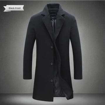 Herentrenchcoat Wolmix - Stijlvolle Lange Winterjas voor Her, Verzenden, Nieuw