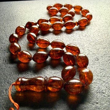 Baltisch amber tesbih gebedssnoer, rozenkrans, rond