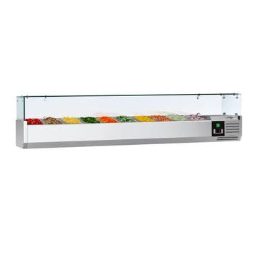 GGM Gastro | Opzetkoelvitrine PREMIUM - 2000x335mm - 10x GN, Verzenden