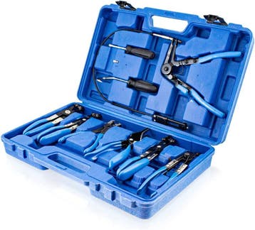 9-delige slangklem tangen set 18-54 mm, Verzenden, Nieuw