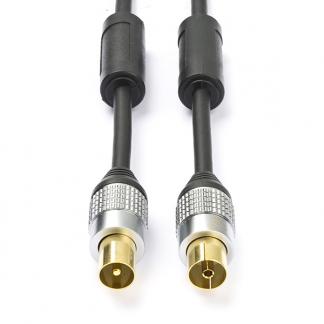 Coax kabel - Nedis - 10 meter (Digitaal, 90 dB), Computers en Software, Verzenden, Nieuw