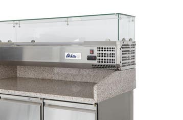 Arktic Pizzawerkbank + Opzetkoelvitrine | KitchenLine | 380L, Ophalen of Verzenden, Nieuw
