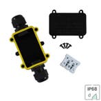 Waterdichte IP68 2-weg kabeldoos voor 3-draads aansluiting, Doe-het-zelf en Verbouw, Elektra en Kabels, Verzenden, Nieuw, Overige typen