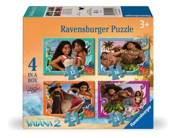 Disney Vaiana 2 - 4 Puzzels 12+16+20+24 stukjes, Ophalen of Verzenden, Nieuw