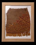 precolumbiaans textielfragment / Spaanse exportvergunning -