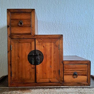 Kast - Kaidan Tansu Trapkast - Hout - Vintage Tansu Trapkast