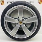Porsche Cayenne (E3) 22 Sport zilver met winterbanden NIEUW, Auto-onderdelen, Banden en Velgen, Ophalen, Banden en Velgen, Nieuw