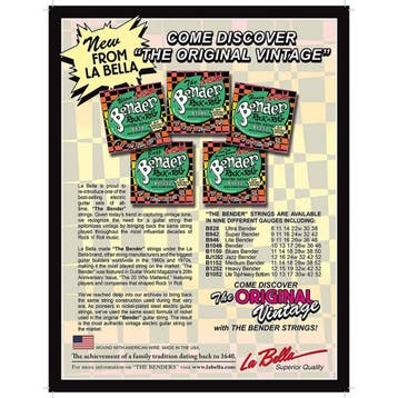 La Bella L-B942 Bender elektrische gitaarsnaren (009-042), Muziek en Instrumenten, Ophalen of Verzenden, Nieuw