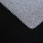 Rond Wasbaar Vloerkleed | Pouffy | Uni | Zwart | 200x200 cm, Huis en Inrichting, Stoffering | Tapijten en Kleden, Verzenden, Nieuw