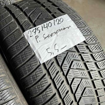 2 x Pirelli Scorpion 275-40-20 Winterbanden 5,5mm, Gebruikt, 275 mm, Band(en), Personenwagen