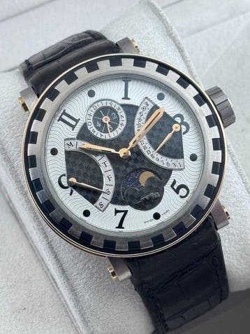 DeWitt - Academy Quantieme Perpertuel Rose Gold-Titanium, Nieuw