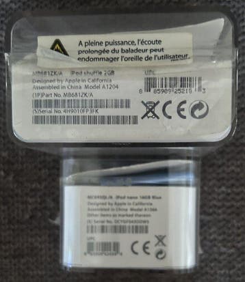 Apple - Ipod Shuffle e Ipod Nano iPod - Diverse modellen, Nieuw