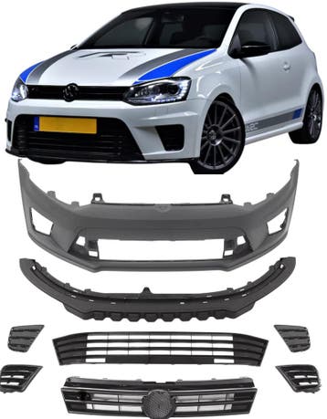 Voorbumper WRC-look | geschikt voor Volkswagen Polo | 6R&6C, Auto-onderdelen, Verzenden, Nieuw, Volkswagen