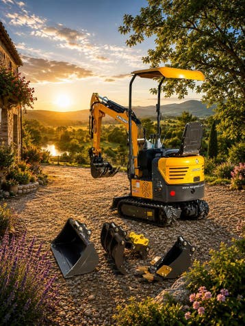 Minigraver Minigraafmachine Kingway Bagger1000 GOEDKOOP!, Zakelijke goederen, Machines en Bouw | Kranen en Graafmachines, Verzenden