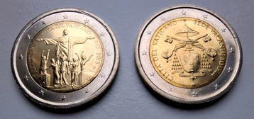 Vaticaan. 2 Euro 2013 Sede Vacante + Rio de Janeiro (2