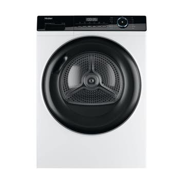 Haier HD90-A2939 - Warmtepompdroger - 9 kg - 65 dB -, Ophalen of Verzenden, Nieuw, Voorlader, 85 tot 90 cm