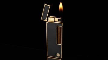 Dunill - Lacquer Pattern Rollagas Lighter - Zonder, Nieuw