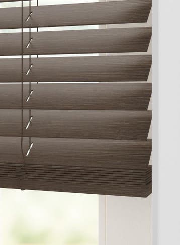 HEMA Jaloezie hout bamboe 50mm donkerbruin, Verzenden, Nieuw