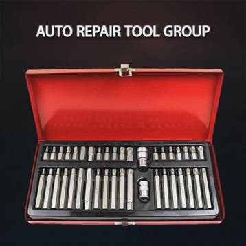 40-delige Torx Hex Spline Bit Socket Set met Werkhandschoene