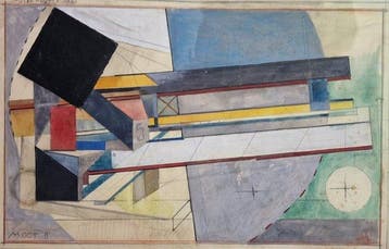 El Lissitzky (1890-1941) Attrib.to - Ontwerp voor Proun 1A