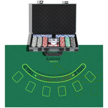 TRUUSK Pokerset Pokerkoffer - 400 Chips - 11,5 Gram - 2 Kaar, Verzenden, Nieuw