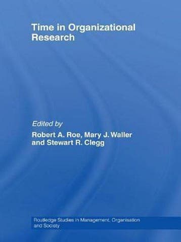 Time in Organizational Research 9780415460453 Robert A. Roe, Verzenden, Zo goed als nieuw, Robert A. Roe