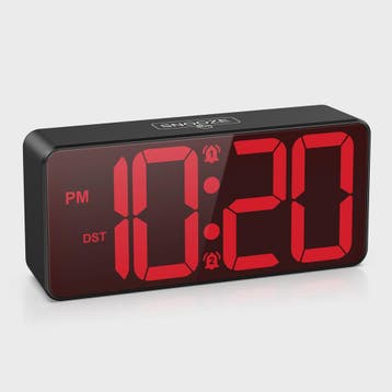 ORIA Digitale Wekker - Batterijgevoed met Groot LED Display,, Huis en Inrichting, Verzenden, Nieuw