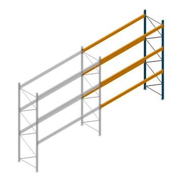 Gebruikte JH MPB palletstelling 4000x3300x1100mm (hxbxd) 3