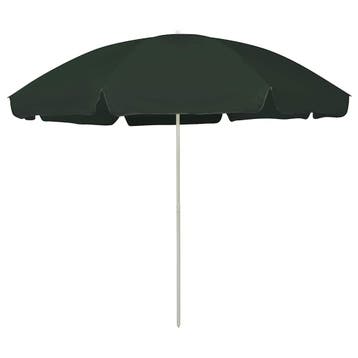 vidaXL Strandparasol 300 cm groen, Verzenden, Nieuw, 2 tot 3 meter, Strandparasol